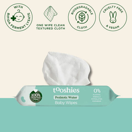 Tooshies Probiotic Water Wipes 70