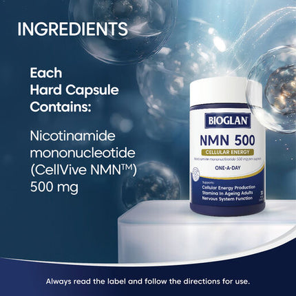 Bioglan NMN 500mg Capsules 30