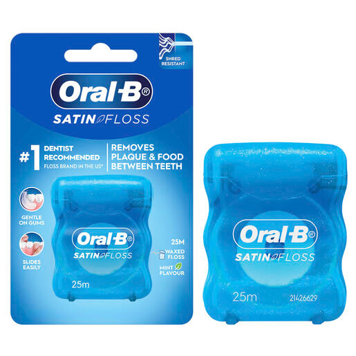 Oral B Satin Tape Mint Dental Floss 25m