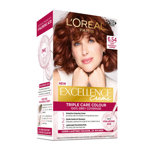 L'Oreal Excell 6.54 Light Mahogany Copper Brown