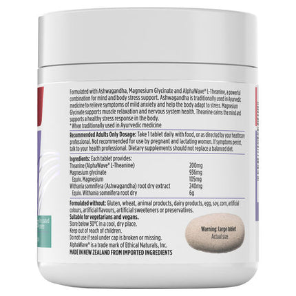 Nutra-Life Ashwagandha + Magnesium Glycinate & L-Theanine 60 Tablets