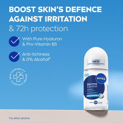 Nivea Deodorant Roll On Derma Control Defend 50mL
