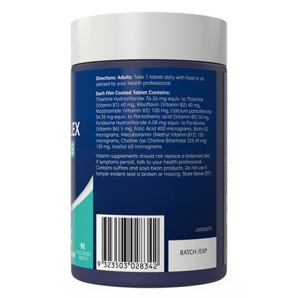 Bioglan Mega B Complex Energy & Stress 90 Tablets