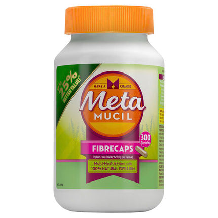 Metamucil Daily Fibre Supplement Fibre Caps 300 Capsules