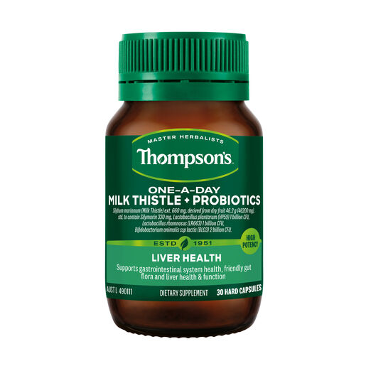Thompson's One A Day Milk Thistle Probiotic 30 Capsules
