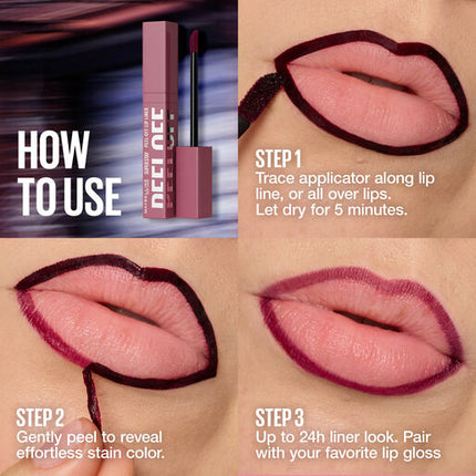 Maybelline Super Stay Peel Off Lip Liner Lip Stain Sunset