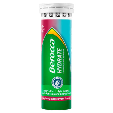 Berocca Hydrate Raspberry Blackcurrant 20 Effervescent Tablets