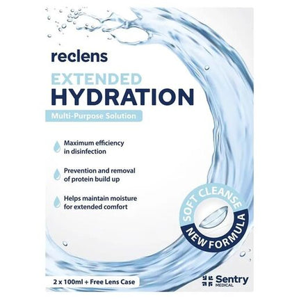 Reclens Extended Hydration Multi-Purpose Solution 2 x 100mL