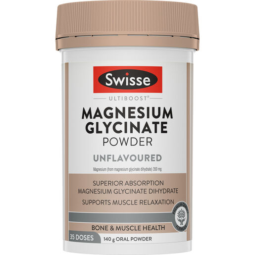 Swisse Ultiboost Magnesium Glycinate Powder Unflavoured 140g