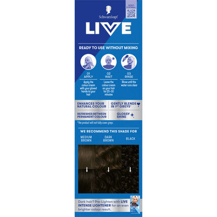 Schwarzkopf Live Colour Deep Black 75ml