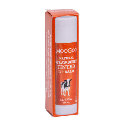 MooGoo Natural Lip Balm Strawberry Tinted 5g