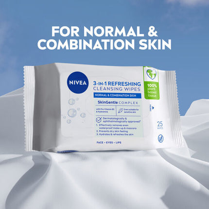 Nivea Daily Essentials Refreshing Face Wipes 7pk