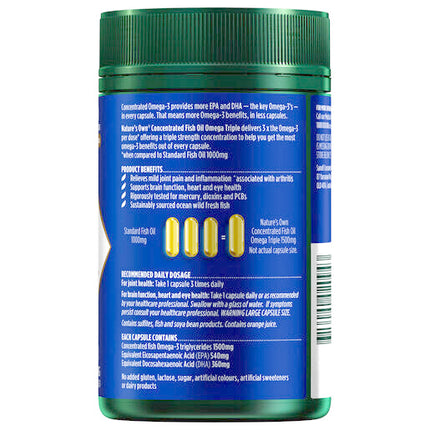 Nature's Own Concentrated Omega Triple Capsules 80