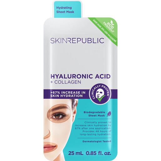 Skin Republic Hyaluronic and Collagen Face Mask