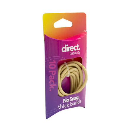 Direct Beauty No Snag Thick Bands Blonde 10 Pack
