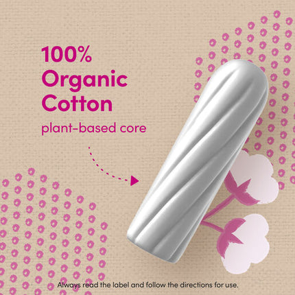 Carefree Organics Super Tampons 16 Pack