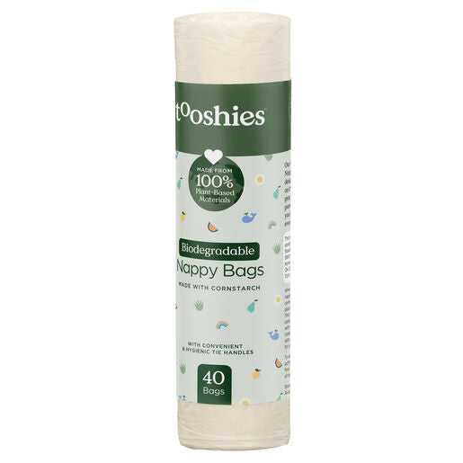 Tooshies ECO BABY Biodegradable Nappy Bags 40Pk