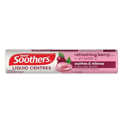 Soothers Liquid Centres Refreshing Berry Stick 10 Lozenges