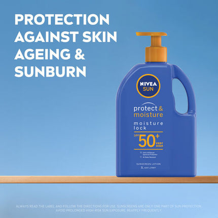Nivea Protect & Moisture Moisture Lock SPF50+ Sunscreen Lotion 1L