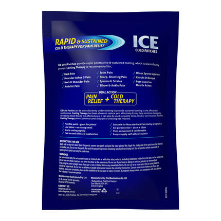 Mentholatum Ice Cold Patches 4 Pack