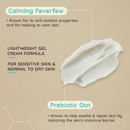 Aveeno Face Calm + Restore Sensitive Skin Oat Gel Moisturiser 50mL