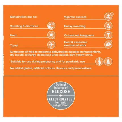 Hydralyte Electrolyte Powder Orange 10 Pack