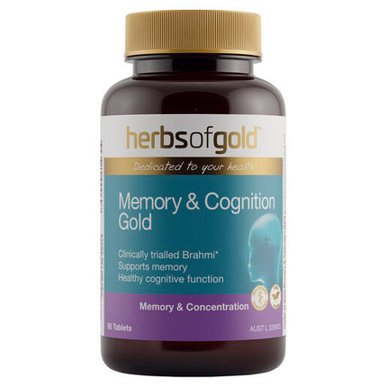 Herbs Of Gold Memory & Cognition Gold 60 Tablets