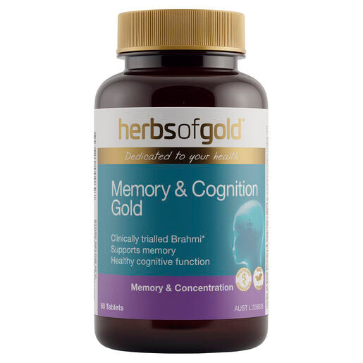 Herbs Of Gold Memory & Cognition Gold 60 Tablets