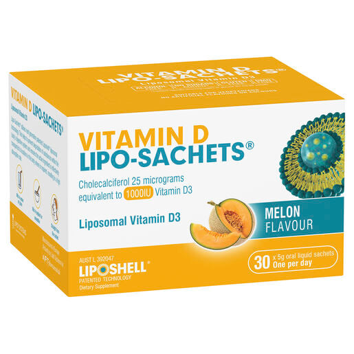 Lipo-Sachets Vitamin D Melon 5g 30 Sachets