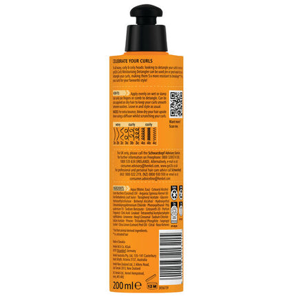 Schwarzkopf Got2b Curlz Moisturizing Detangler 200mL