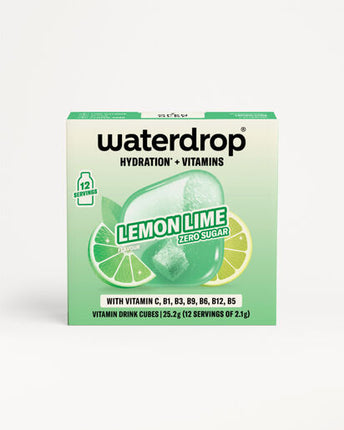 Waterdrop Vitamin Drink Cubes Lemon Lime 12