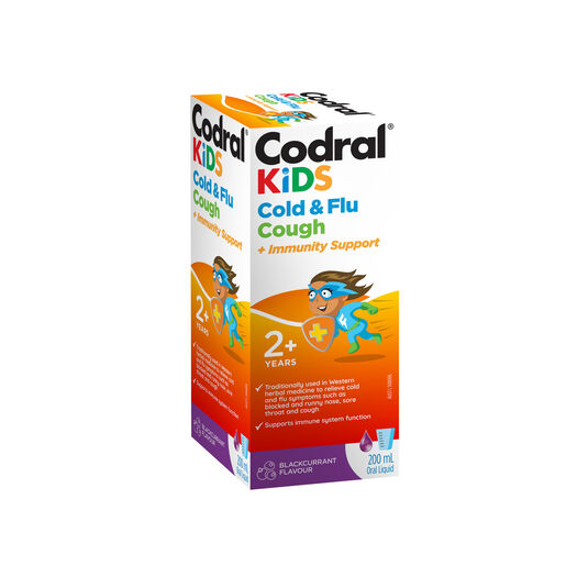 Codral Kids Cold & Flu Cough + Immune Support 200ml