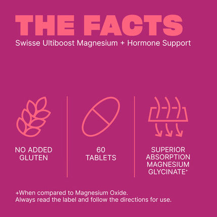 Swisse Ultiboost Magnesium + Hormone Support 60 Tablets