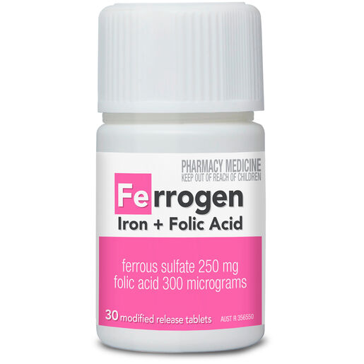 Ferrogen Iron and Folic Acid MR 30 Tablets