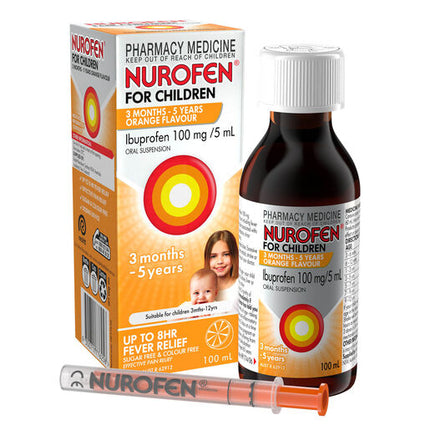 Nurofen For Children 3 Months To 5 Years Orange 100ml