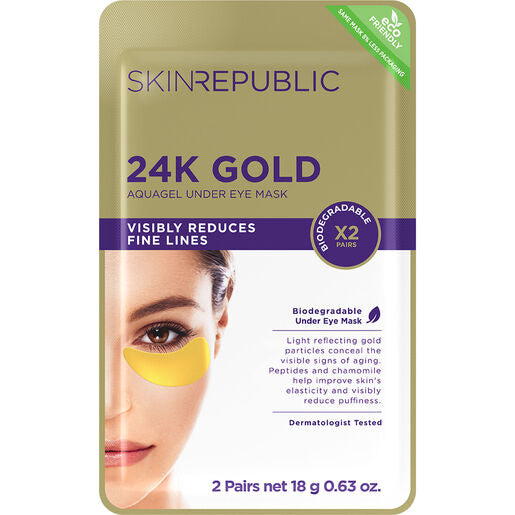 Skin Republic 24K Gold Aquagel Under Eye Patch 2 Pairs