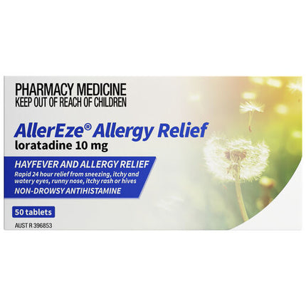 Allereze Allergy Relief 10mg Tab 50