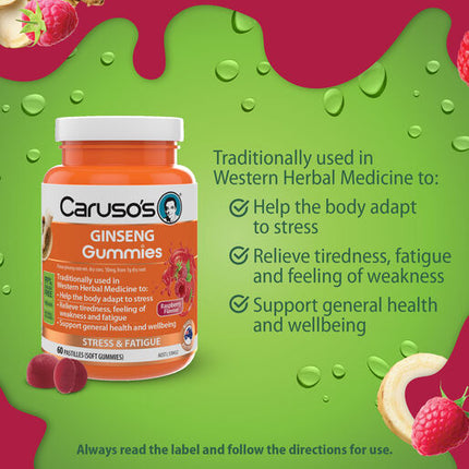 Caruso's Ginseng Gummies 60 Pastilles