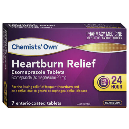 Chemists' Own Heartburn Esomeprazole 20mg 7 Tablets