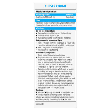 Robitussin Chesty Cough 200ml