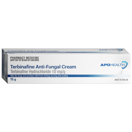 ApoHealth Terbinafine Anti-Fungal Cream 10mg/g Tube 15g