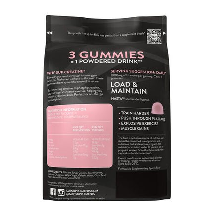 SUP Creatine Peach Flavour Gummies Peach 35s Gummies