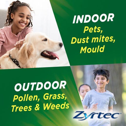 Zyrtec Kids Allergy & Hayfever Chewable Tablets Grape 10 Pack