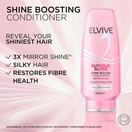L'Oreal Elvive Glycolic Gloss Sealing Conditioner 340ml