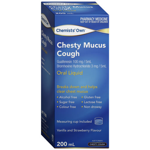 Chemists' Own Chesty Mucus Cough Liquid 200ml