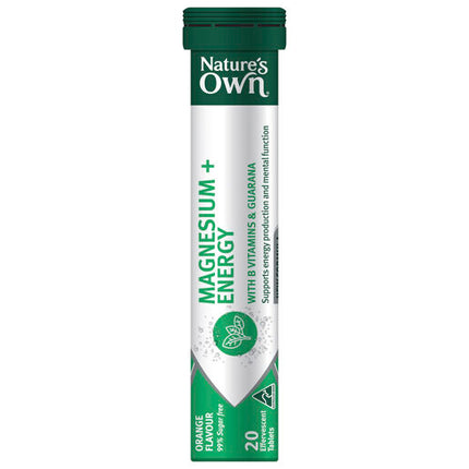 Nature's Own Magnesium + Energy 20 Tablets