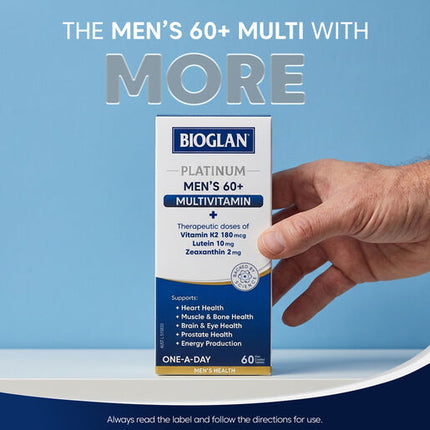 Bioglan Platinum Mens 60+ Multi 60 Tablets
