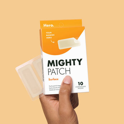 Hero Mighty Patch Surface Pimple Patches Face Body & Back XL-Sized 10 pack