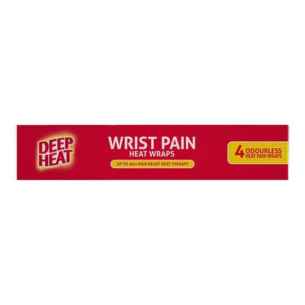 Deep Heat Wrist Pain Heat Patches 4 Pack