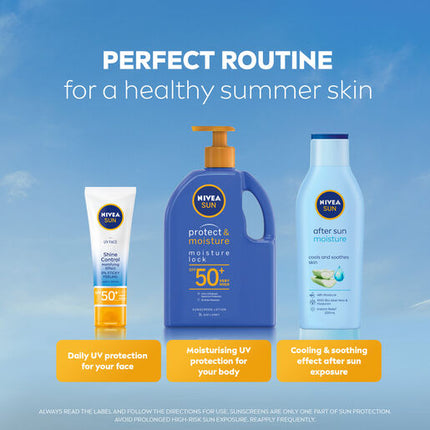 Nivea Protect & Moisture Moisture Lock SPF50+ Sunscreen Lotion 1L